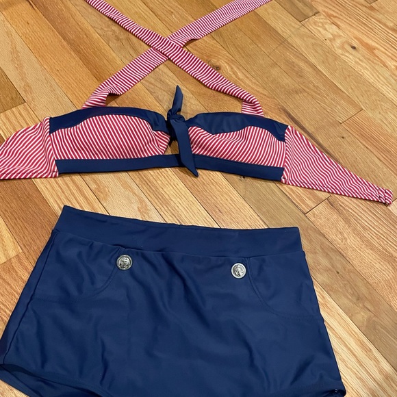 Sailor High-waist Pin-Up Bikini Large - Picture 5 of 6